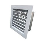 Double Deflection Grille Anddamper 400X250 White