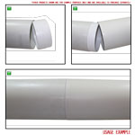 Kair Plastic Ducting Pipe 125mm - 350mm Short Length - Rigid Straight Duct Channel