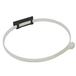 Kair Universal Round Pipe Clip - Pack of 1 - Suitable for 100mm 125mm and 150mm Ducting - Supplied in White or Back