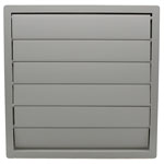 Large Gravity Grille - Grey Plastic - 550mm Dia -  Plate size 605x605mm