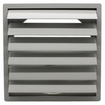 Large Gravity Grille - Grey Plastic - 500mm Dia - Plate size 548x548mm