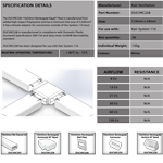 Kair Equal T-Piece Adaptor 110mm x 54mm for Rectangular Plastic Ducting