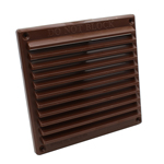 Louvre Vent Grille 6X6 Brown by Rytons