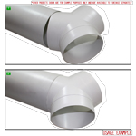 Kair Equal Y Piece 100mm - 4 inch Ducting Splitter