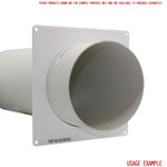 Kair Wall Plate 125mm - 5 inch for Round Ducting