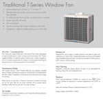 Ventaxia T-Series 12 Inch Window Fan - TX12WW (W164110)