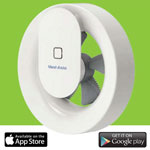 Vent Axia Lo-Carbon Svara Bluetooth App Controlled Bathroom And Kitchen Axial Fan (409802)