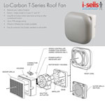 Ventaxia Lowatt T-Series 9 Inch Roof Fan - Wired (456168)