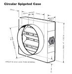 Volume Control Damper - Circular Spigot Fit - 400mm
