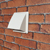 Kair Cowl Vent 100mm - 4 inch White External Wall Vent With Round Spigot and Wind Baffle Backdraught Shutter