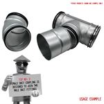 Galvanised Female Sleeve Coupling Connector - 100mm 4 inch