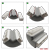 Box of 8 x Kair Self-Seal Thermal Ducting 204X60mm Vertical 90 Degree Bends Complete With Female Click And Lock Fittings