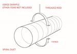 Galvanised Duct Suspension Ring - 300mm