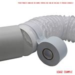 Kair Duct Tape 50mm x 4.6 Metres Length White PVC