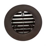 Manrose Quick Fit Deluxe Wall Kit With Shutter - Brown - Fits All 100mm Extractor Fans