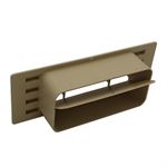Rectangular Ducting 150mm X 70mm - Airbrick With Damper Flap - Beige