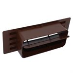 Rectangular Ducting 150mm X 70mm - Airbrick With Damper Flap - Brown