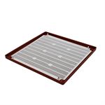 Rytons 6X6 Louvre Vent Grille With Flyscreen - Terracotta
