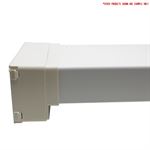 Domus Megaduct 220 x 90mm Double Airbrick - Plastic - White