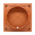 Cowled Wall Outlet With Damper - 150mm - Terracotta