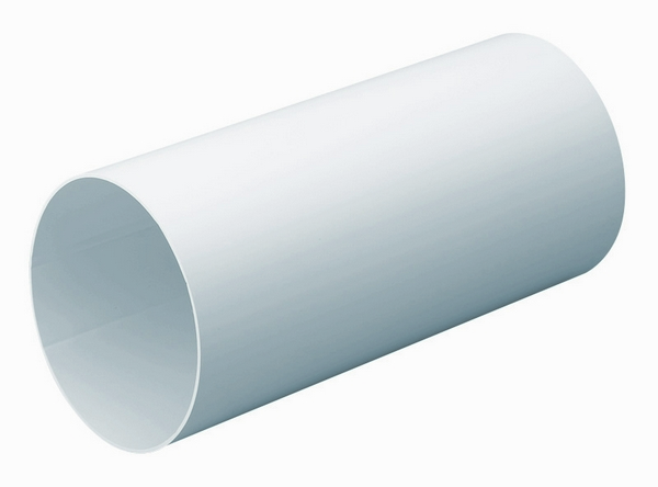 Domus Easipipe Rigid Duct 125mm 1M Length White