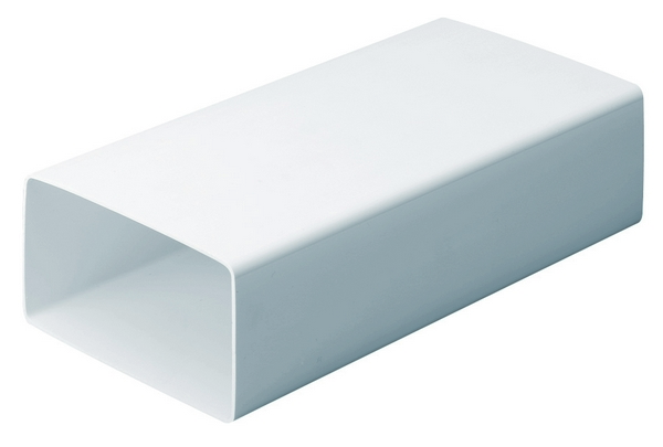 Domus System 100 Rigid Duct 110X54mm 1M Length White - Pack of 10