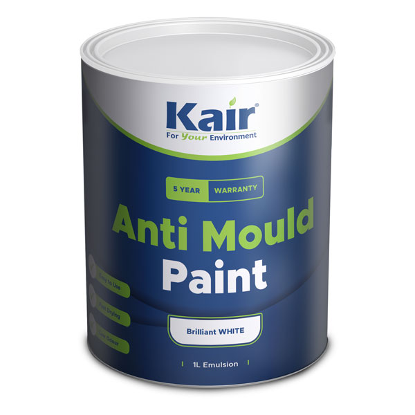 Kair Anti Mould Paint 1 Litre White Matt Finish