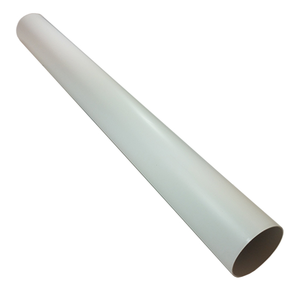 Kair Plastic Ducting Pipe 100mm - 4 inch / 1 Metre Long Length - Rigid Straight ...