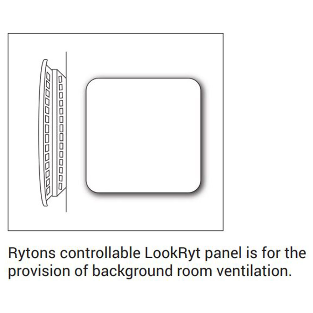Rytons Cowled Super Acoustic  LookRyt AirCore Controllable - Push/Pull Louvre White