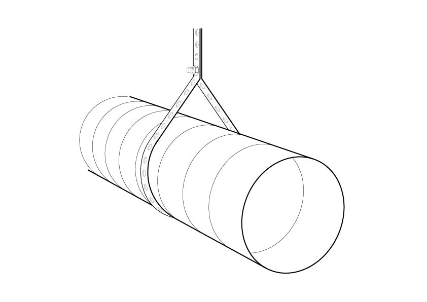 Galvanised Banding Support Reel - 10 Metre