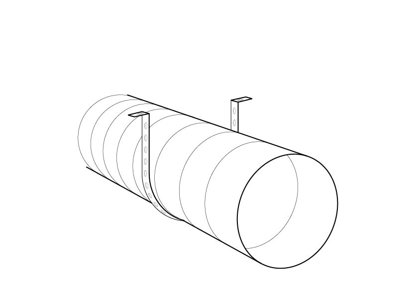 Galvanised Banding Support Reel - 10 Metre