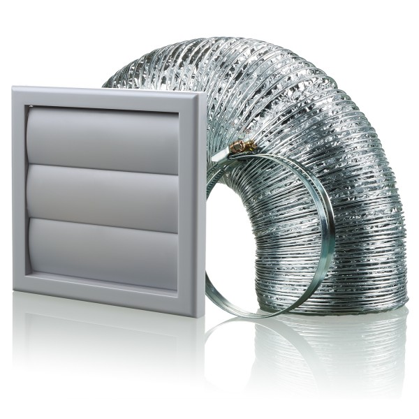 Blauberg Cooker Hood Round Duct Kit 100mm Grey