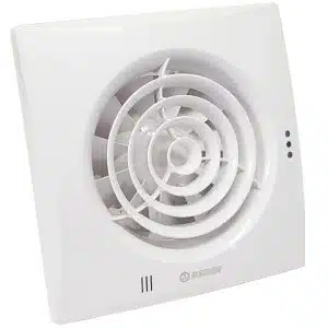 Blauberg Calm Low Noise Hush Quiet Energy Efficient Bathroom Extractor Fan - White, Timer