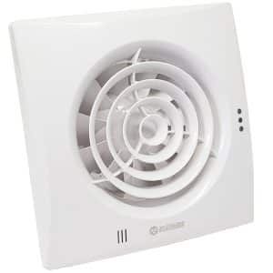 Blauberg Calm Low Noise Hush Quiet Energy Efficient Bathroom Extractor Fan - White, Humidistat