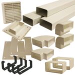 Kair 110mm x 54mm Flat Ducting Kit For Use With Positive Pressure Units
