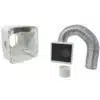 Nuaire Cyfan Subsidiary Spigot Kit for adjoining Bathroom or WC
