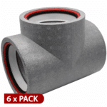 Kair Self-Seal Thermal Ducting - 160mm - T-Pieces - Box of 6