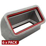 Box of 6 x Kair Self-Seal Thermal Ducting 220X90mm Vertical 45 Degree Bends With Female Click & Lock Fittings