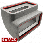 Box of 6 x Kair Self-Seal Thermal Ducting 220X90mm Vertical 90 Degree Bends With Female Click & Lock Fitting