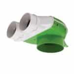 Pack of 2 x Kair 75mm Radial Ducting Plenum Bend - 90 Degrees