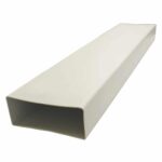 Kair Rectangular Flat Ducting Channel Pipe - 220x90mm, 2m Length - Pack of 6