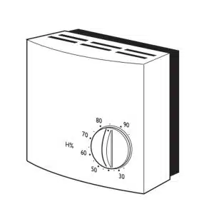 Nuaire Mechanical Humidistat Controller With External Set-Point Adjuster