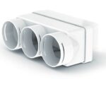 Domus Adapt 220X90mm In-Line Adapter With 3X75mm Radial Sockets