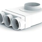 Domus Adapt 125mm Plenum With 3X75mm Radial Sockets (RDA-3R90-125)