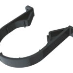 Domus Radial Semi-Rigid Duct 75mm Support Clip Pack Of 10 Black