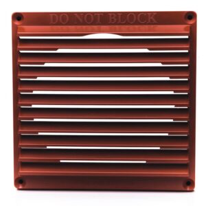 Rytons 7×7 Aircore Louvre Grille - Terracotta