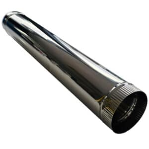 Sw Flue Pipe Stainless Steel - 100mm, 500mm