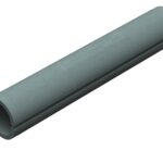 Pack of 4 x Domus Thermal Easipipe Rigid Duct Insulation 150mm 1M Lengths Grey