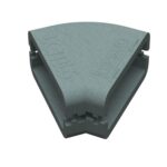 Domus Thermal Megaduct Rigid Duct 220X90mm 45 Insulation Horizontal Bend Grey