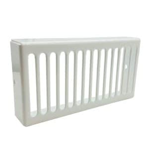 White Metal Grille Plate For Spigot And Ducting